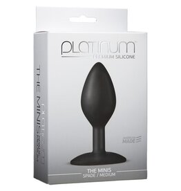 Doc Johnson Platinum Premium Silicone The Minis Spade Medium - Black
