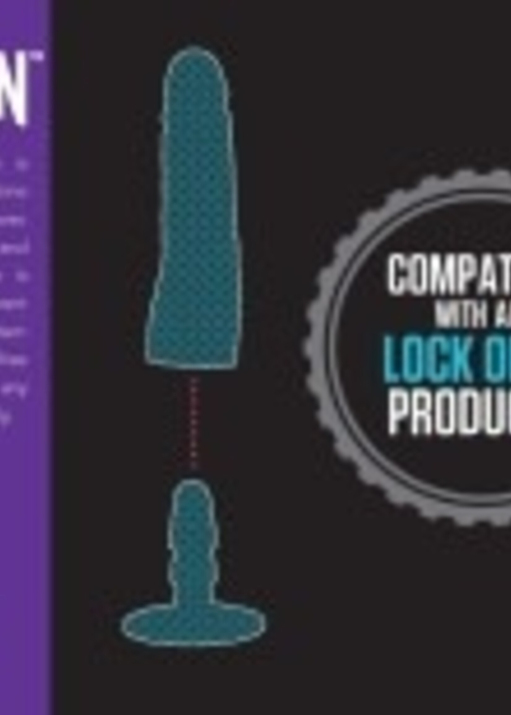 Blush Novelties Lock On - Adapter with Suction Cup - Black