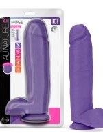 Blush Novelties Au Naturel - Bold - Huge - 10" Dildo - Purple