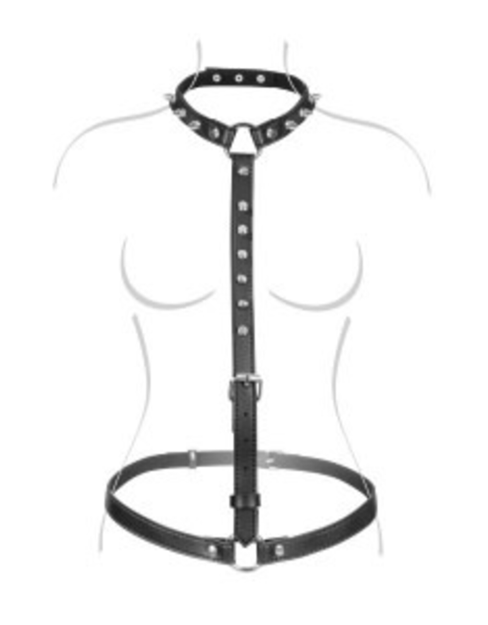Spiked Bust Harness