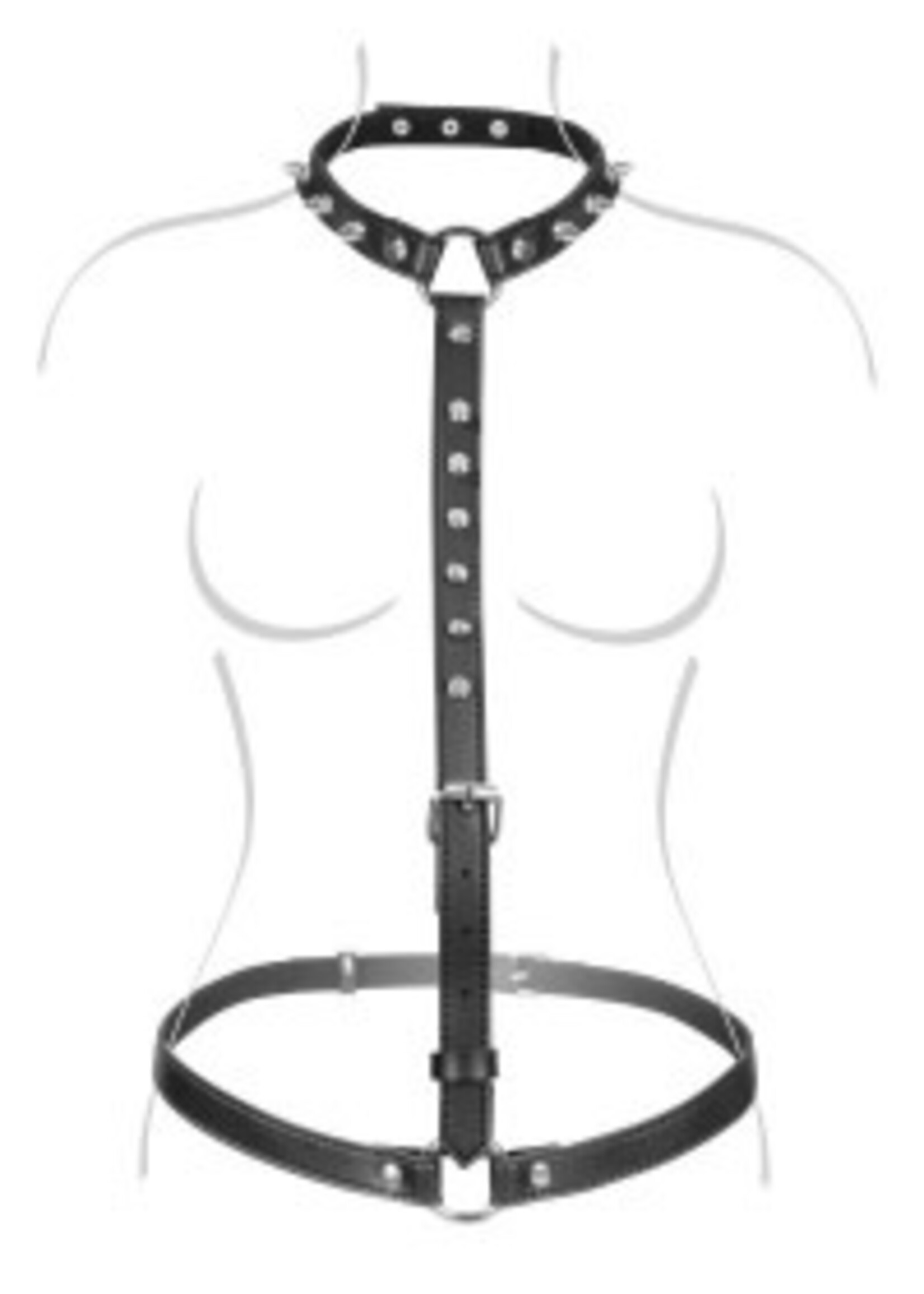 Spiked Bust Harness