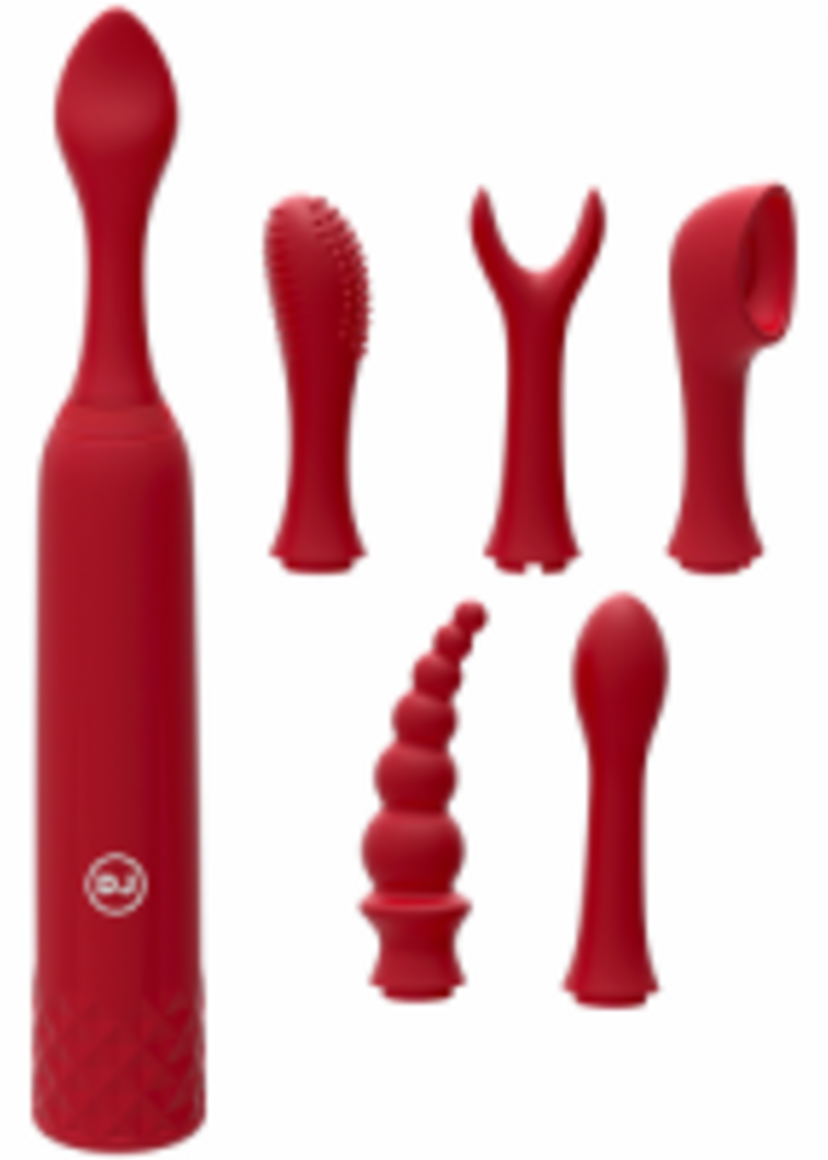 Doc Johnson iVibe Select - iQuiver 7pc Set - Red Velvet
