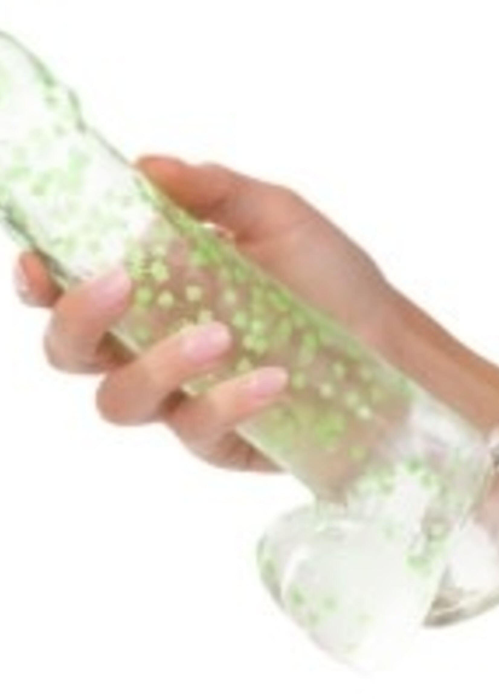 Calexotics I Love Dick - Glow In The Dark Weed Leaf Dildo