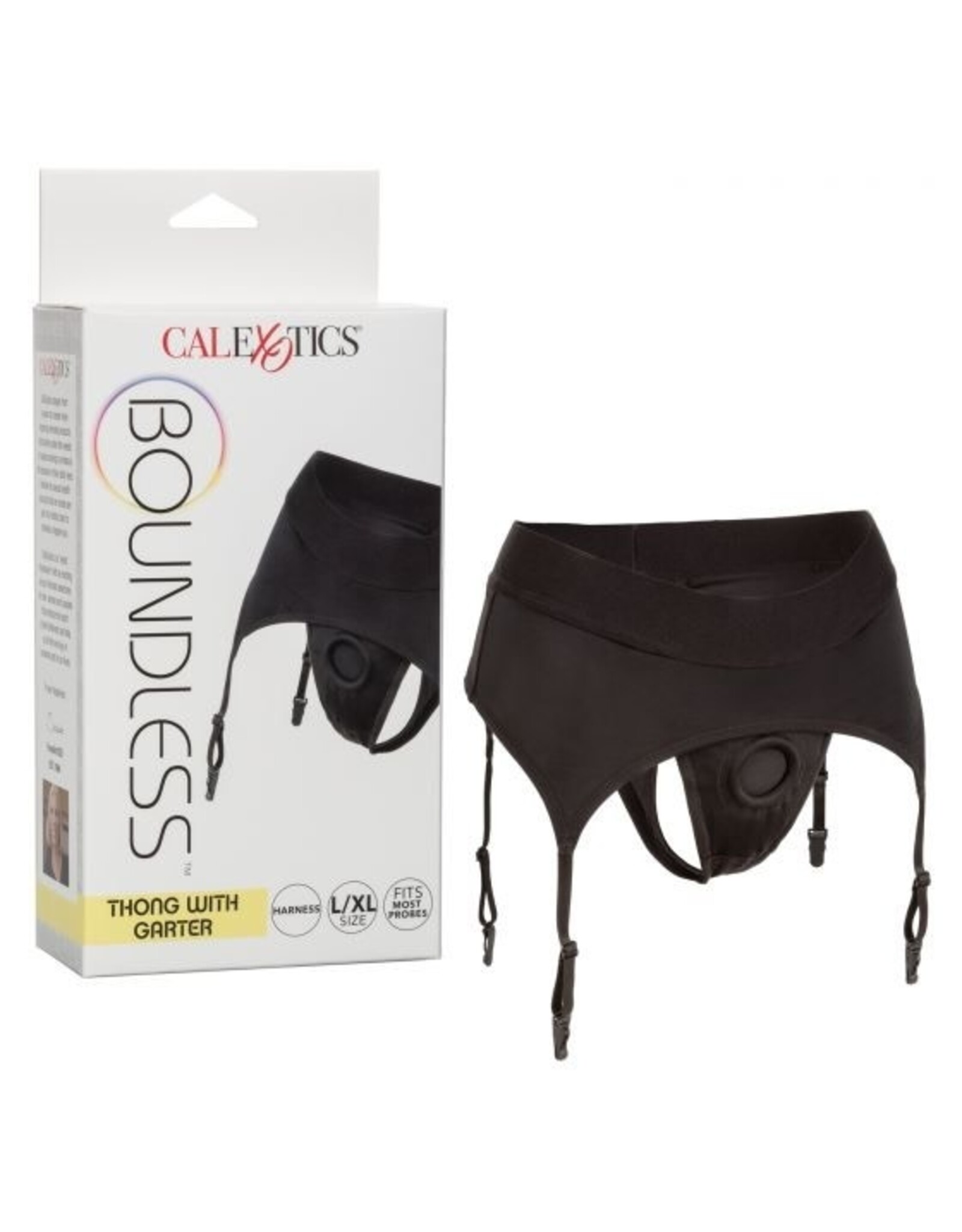 Calexotics Boundless - Thong w/ Garter Harness - L/XL