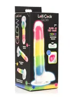 Curve Novelties LolliCock - 7" Glow In The Dark Rainbow