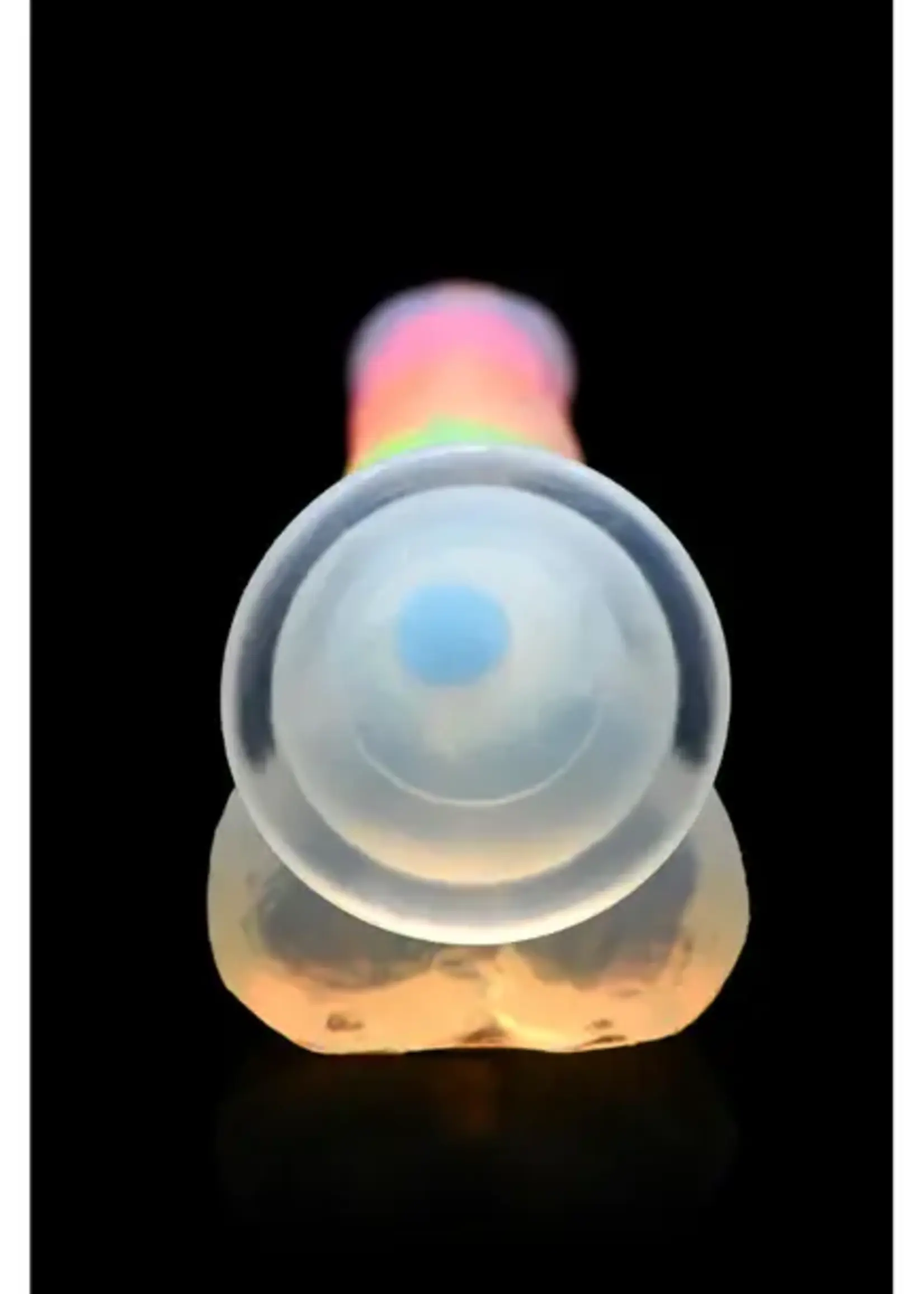 Curve Novelties LolliCock - 7" Glow In The Dark Rainbow