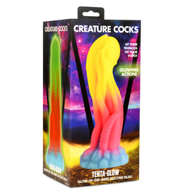 XR Brands Creature Cocks - Tenta-Glow Glow In The Dark Dildo