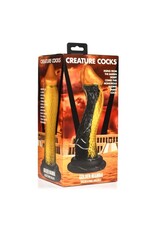 XR Brands Creature Cocks - Golden Mamba Silicone Dildo