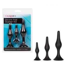 Calexotics Silicone Anal Starter Kit - Black