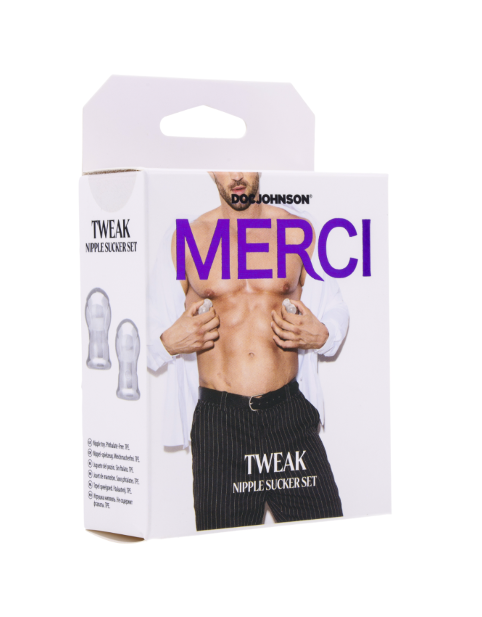 Doc Johnson Merci - Tweak - Nipple Sucker Set - Clear