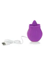 BMS Factory M' Lady Happy Meeting - Clitoral Rose Flickering Toy - Purple