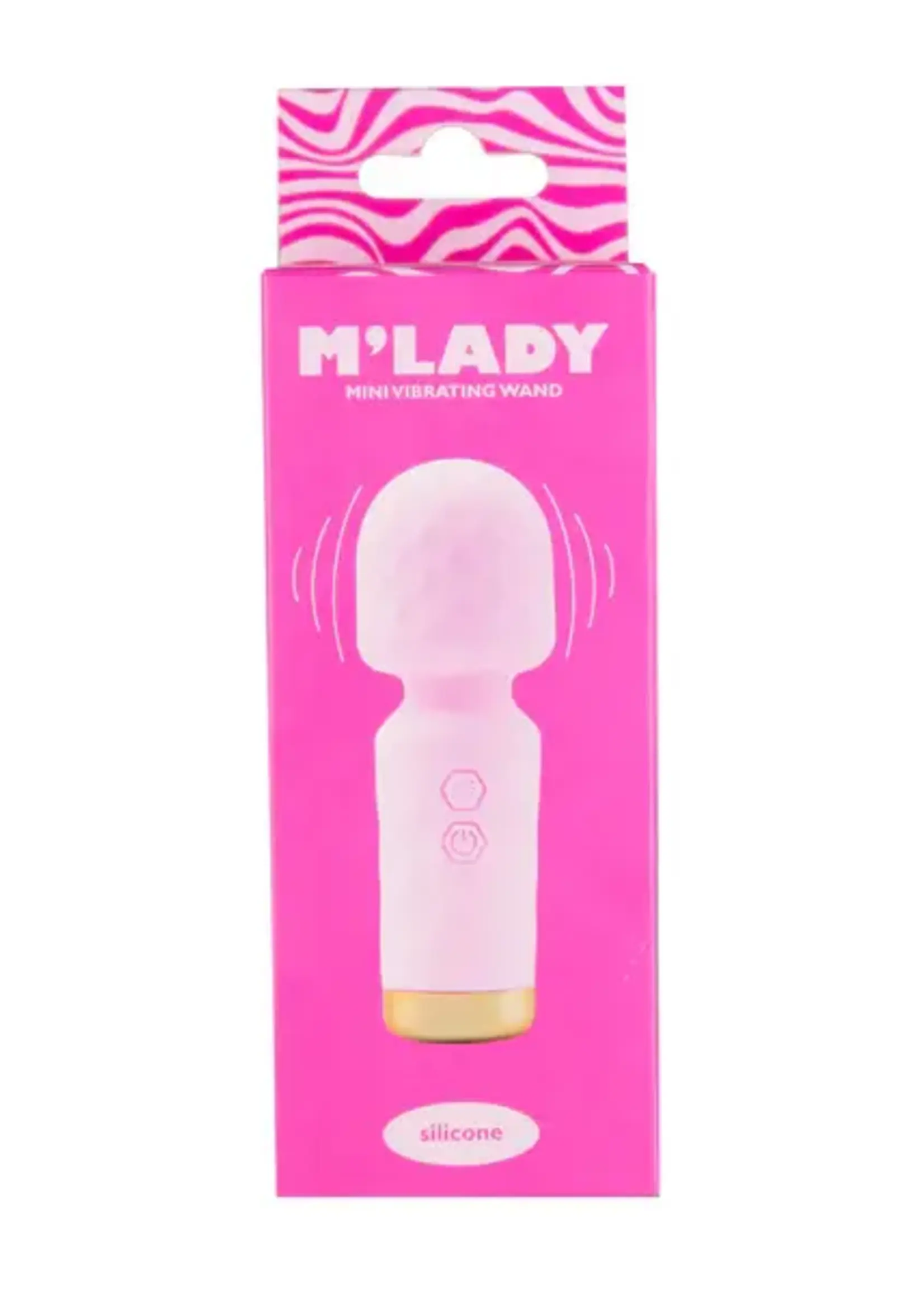 BMS Factory M'Lady Mini Vibrator Wand - Pink