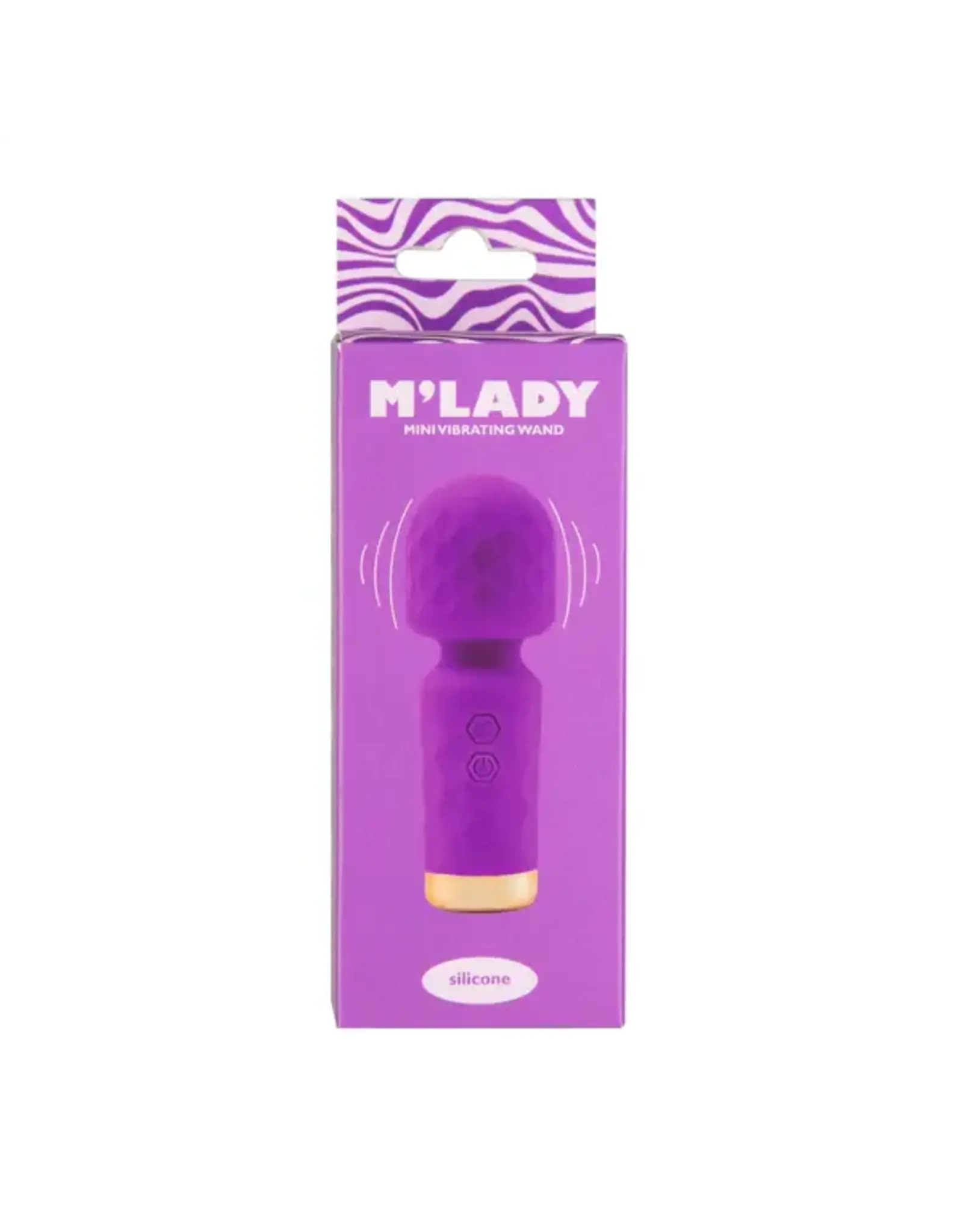 BMS Factory M'Lady Mini Vibrator Wand - Purple