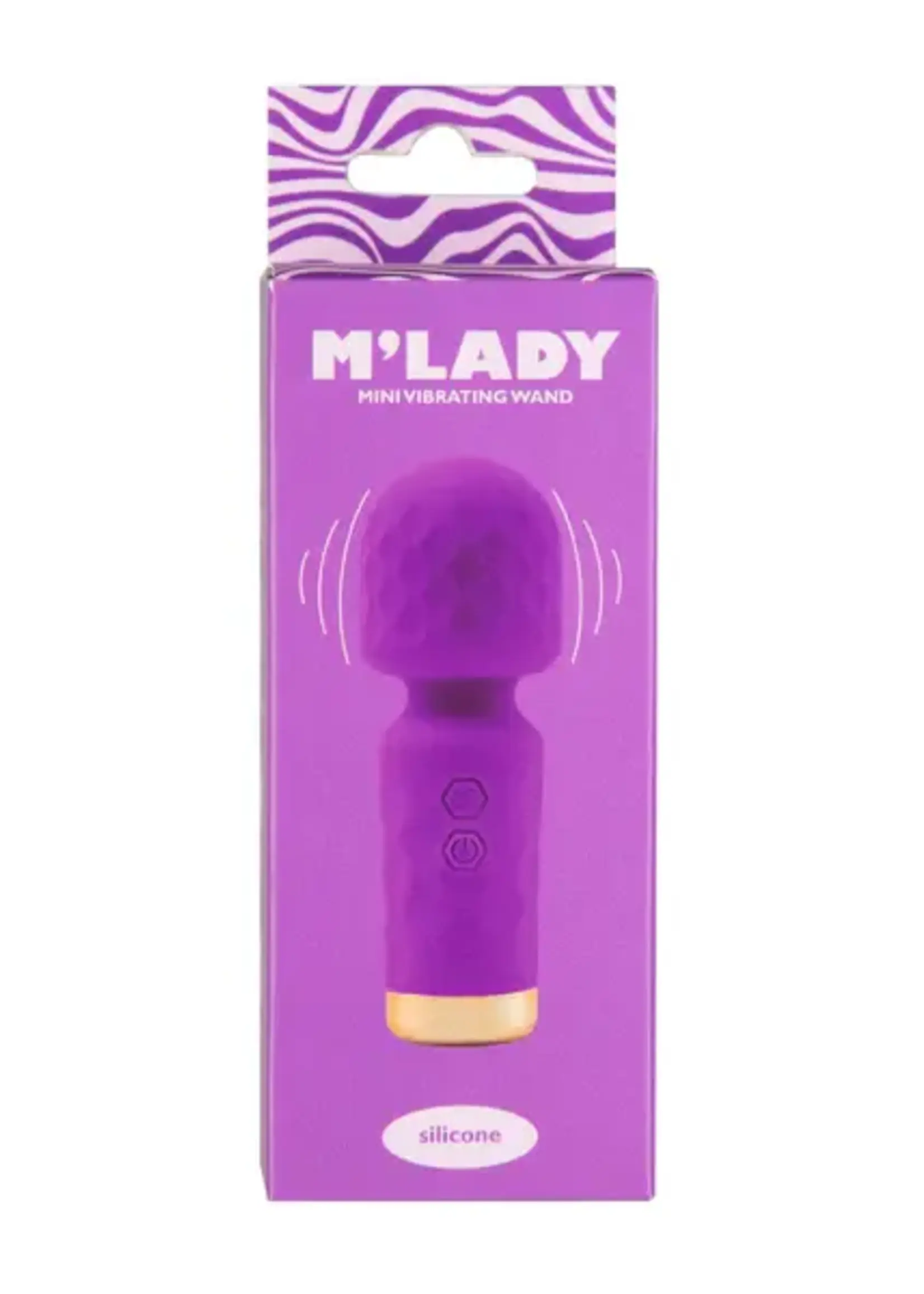 BMS Factory M'Lady Mini Vibrator Wand - Purple