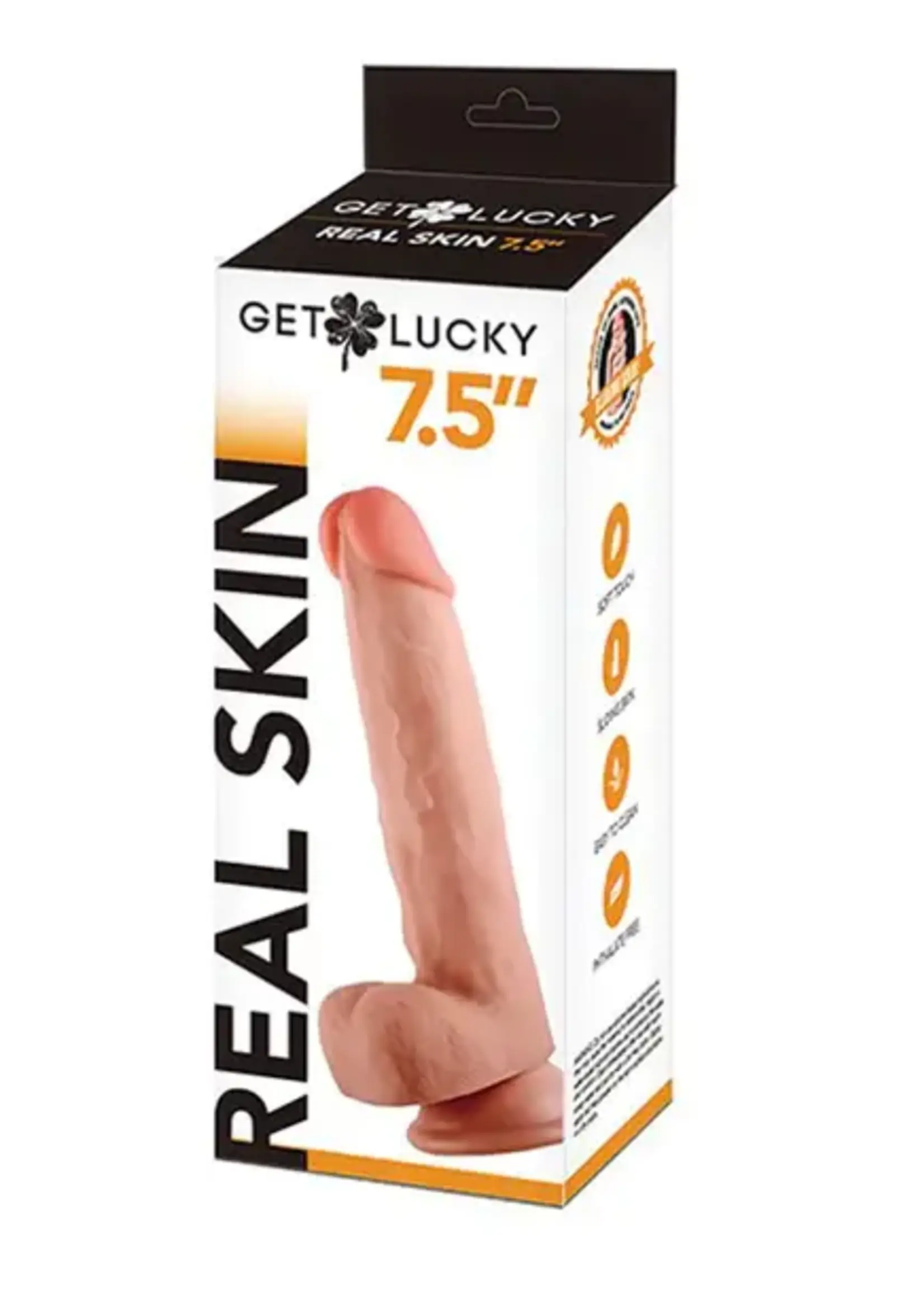 Get Lucky 7.5" Real Skin Dildo
