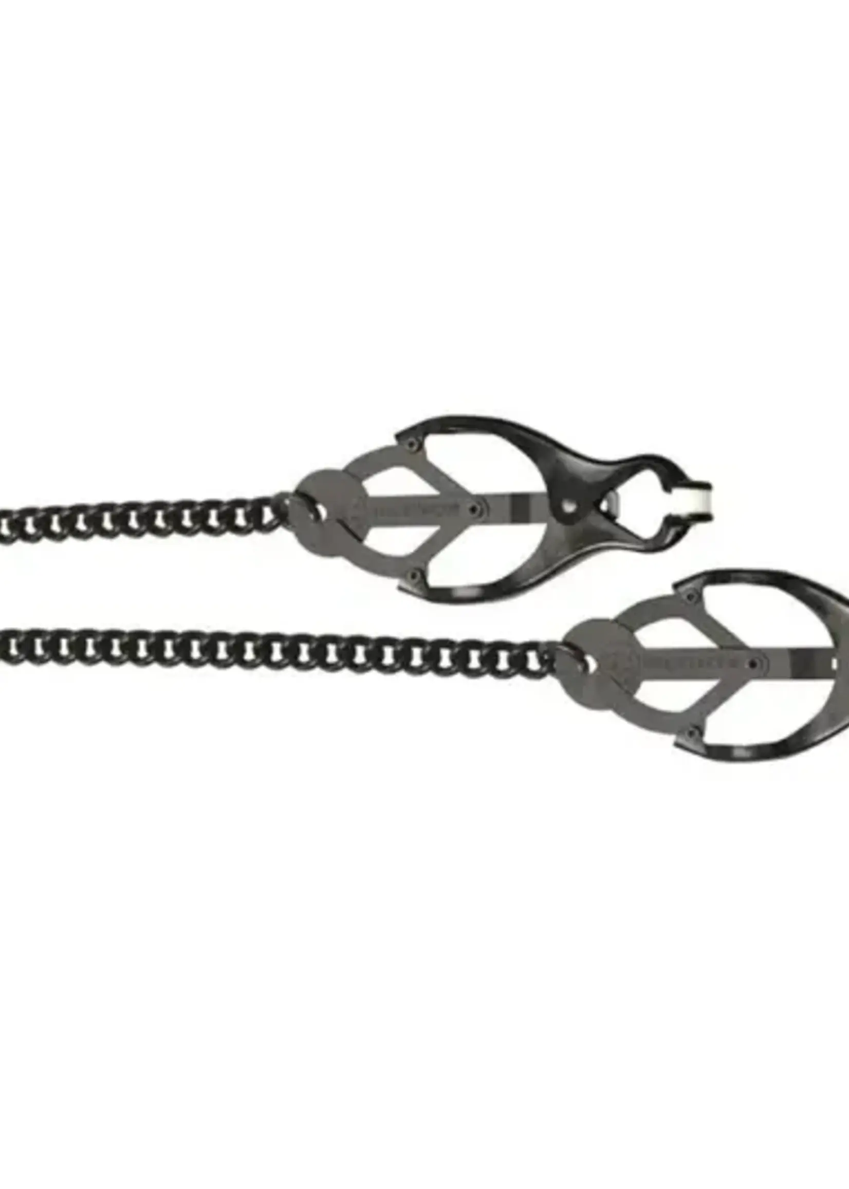 Spartacus Spartacus Butterfly Nipple Clamps with Black Chain