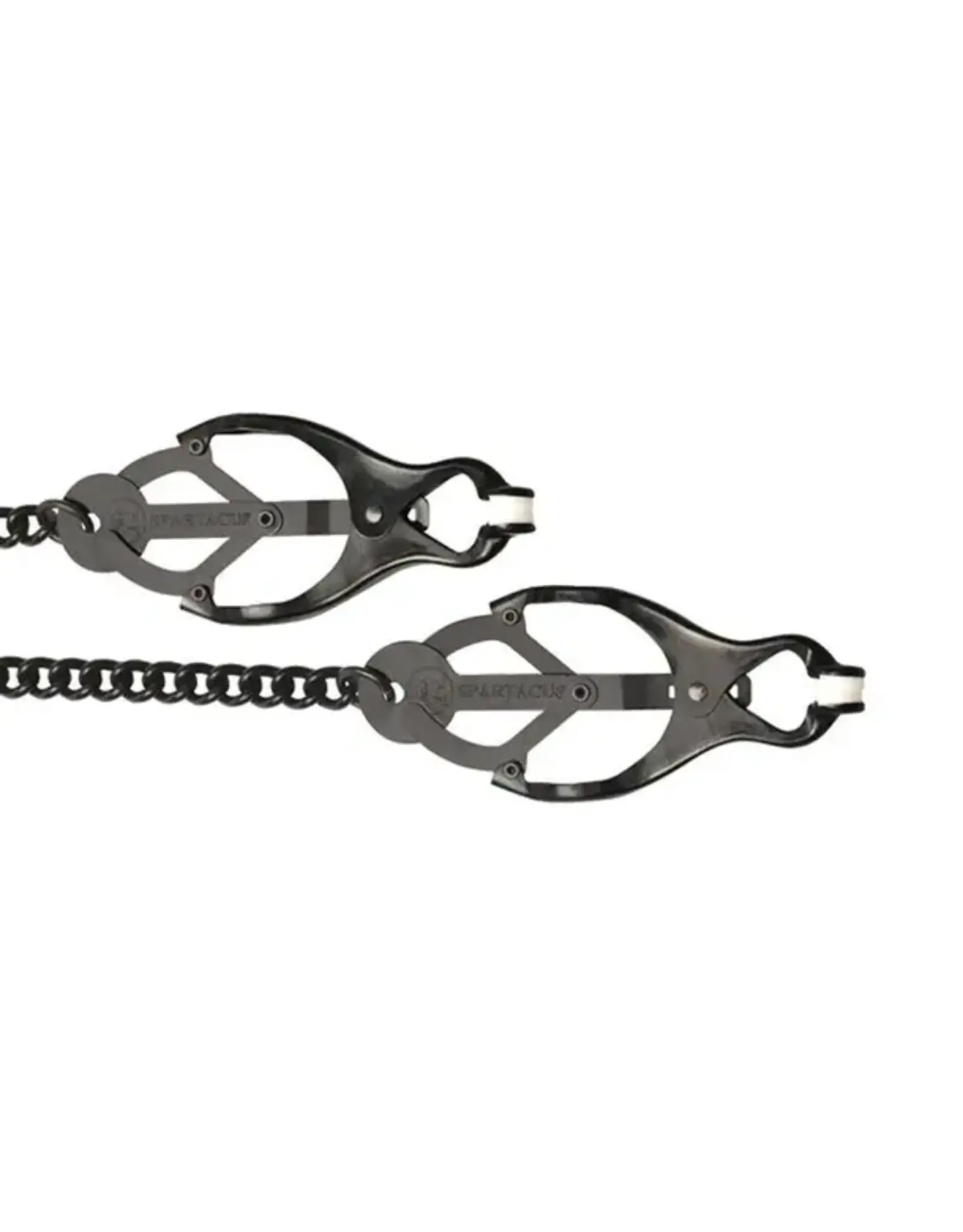 Spartacus Spartacus Butterfly Nipple Clamps with Black Chain
