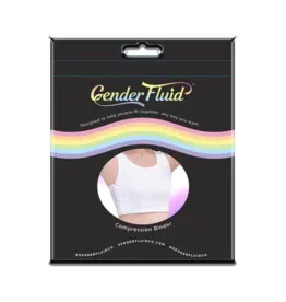 Gender Fluid Chest Binder - White - Medium