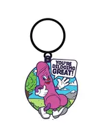 wood rocket "You're Dildoing Great" Keychain