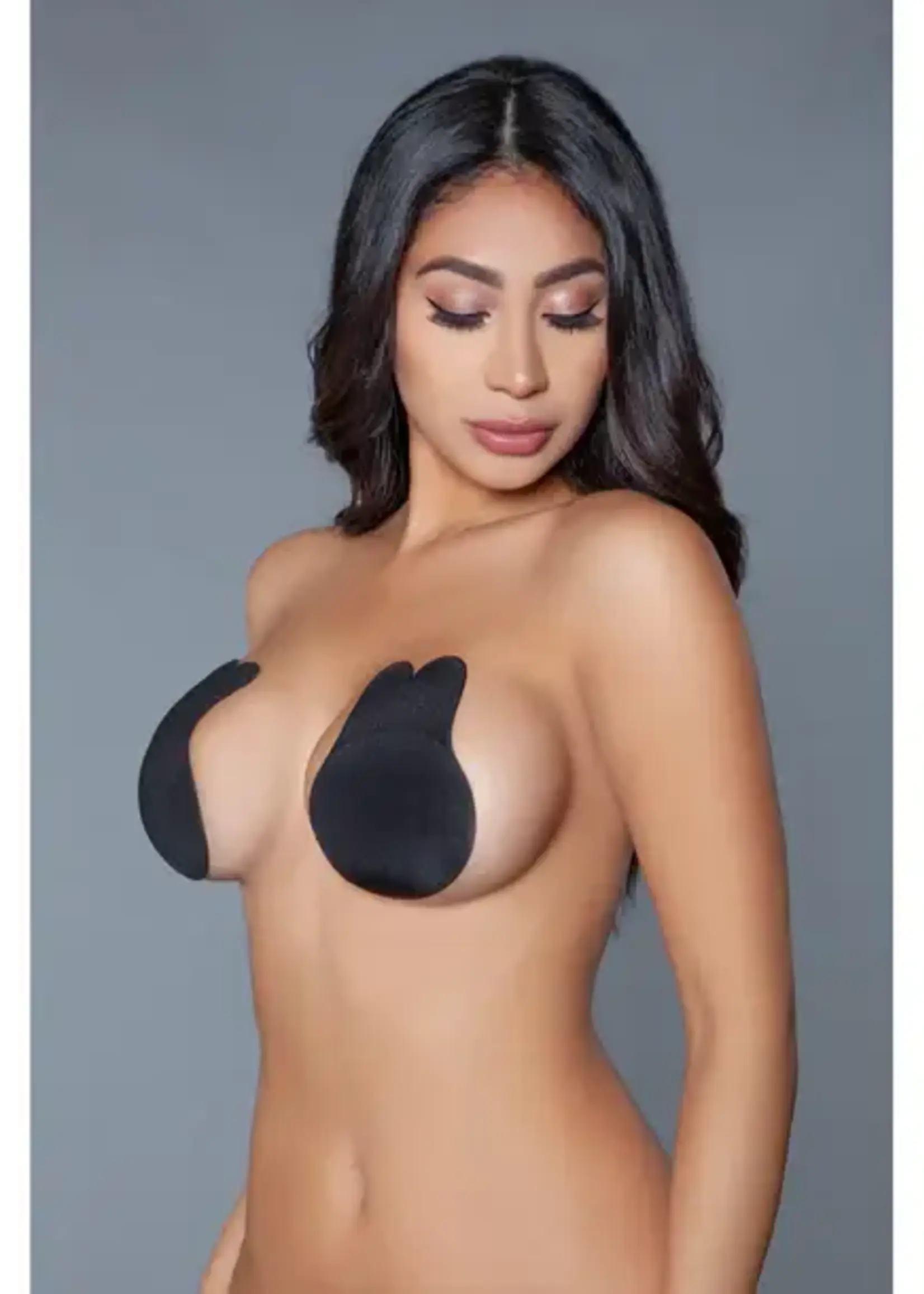 Be wicked Bunny Nipple Cover Lifts - Black