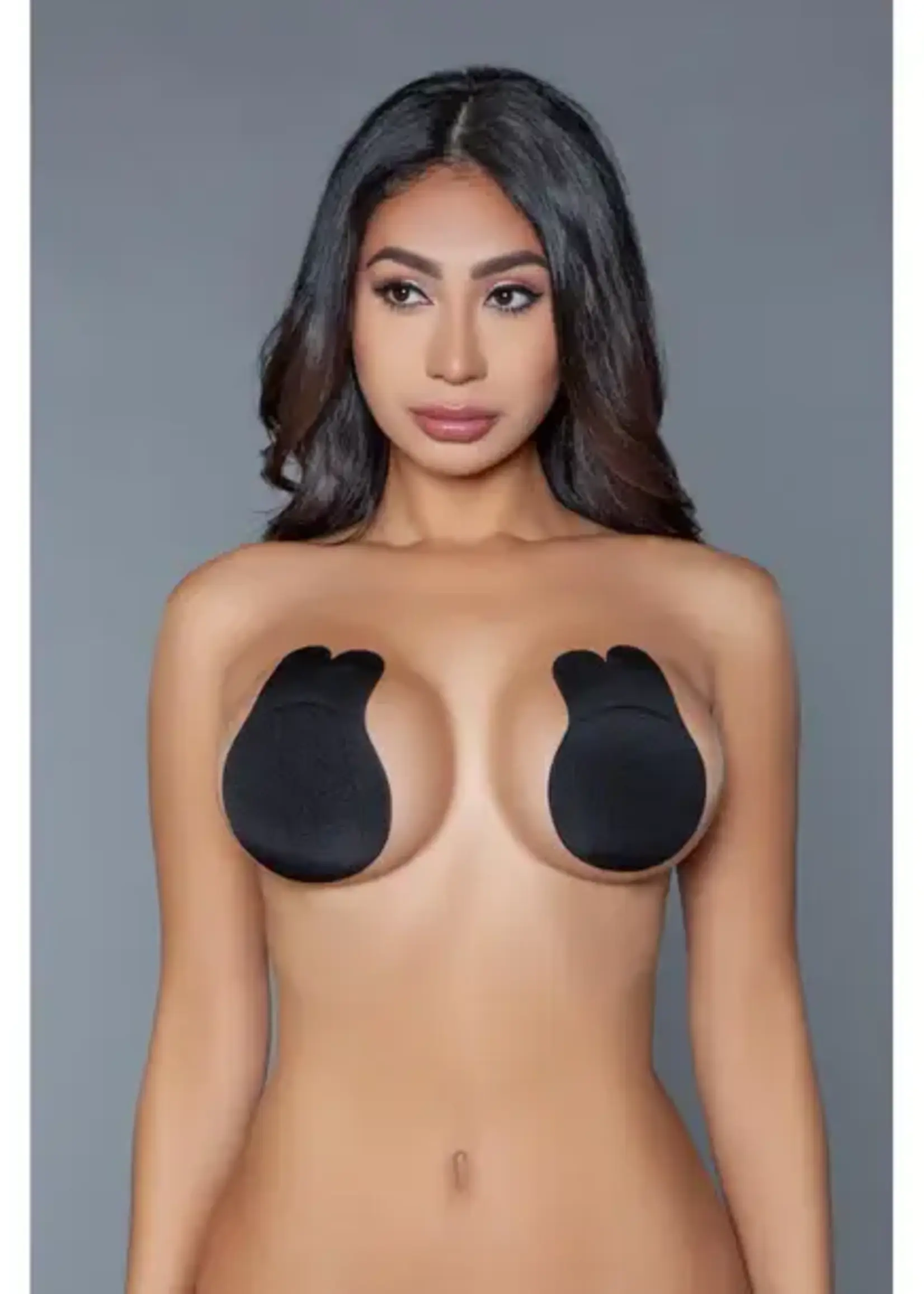 Be wicked Bunny Nipple Cover Lifts - Black