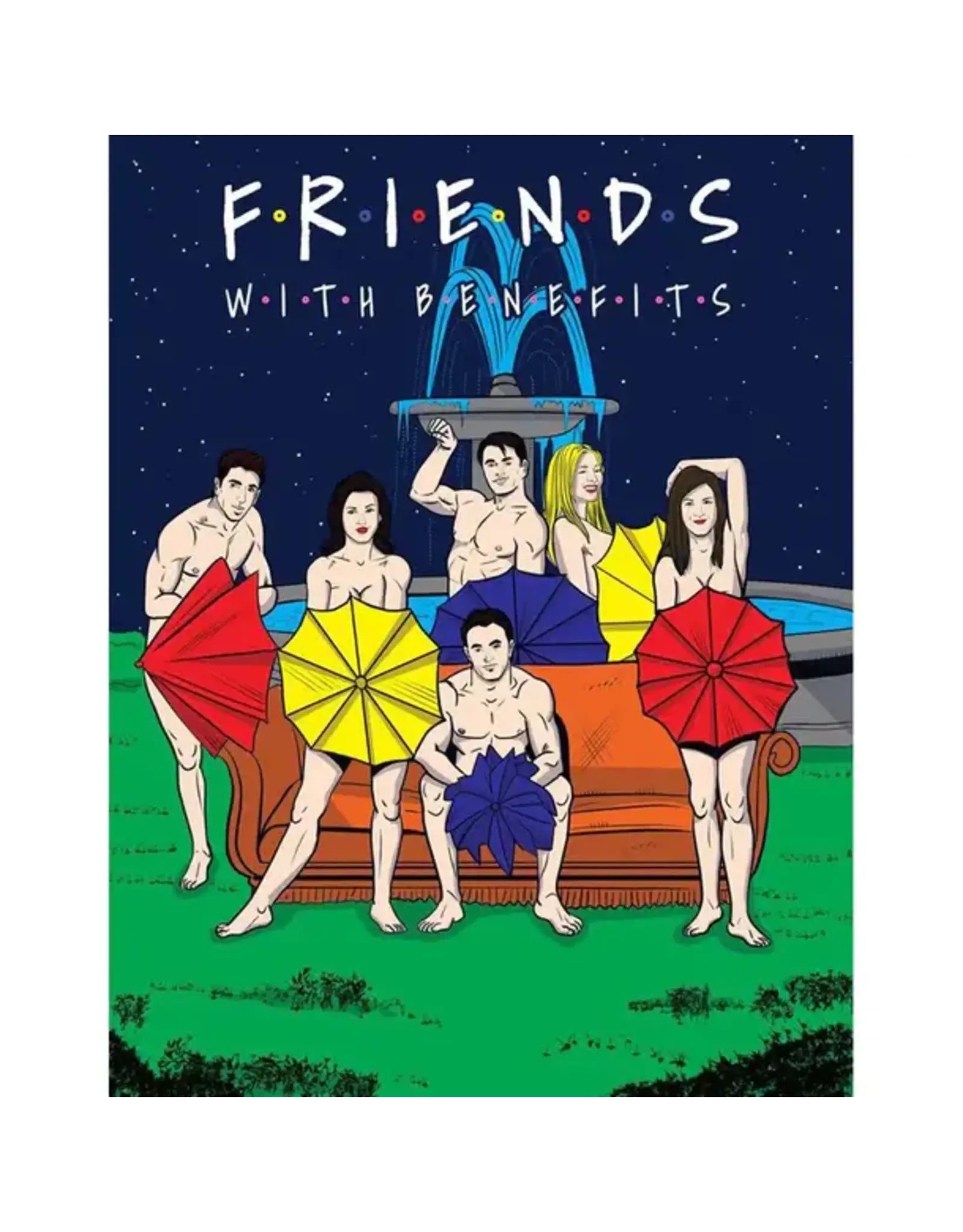 wood rocket F.R.I.E.N.D.S With Benefits Adult Coloring Book