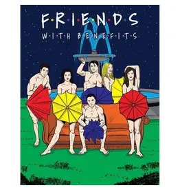 wood rocket F.R.I.E.N.D.S With Benefits Adult Coloring Book