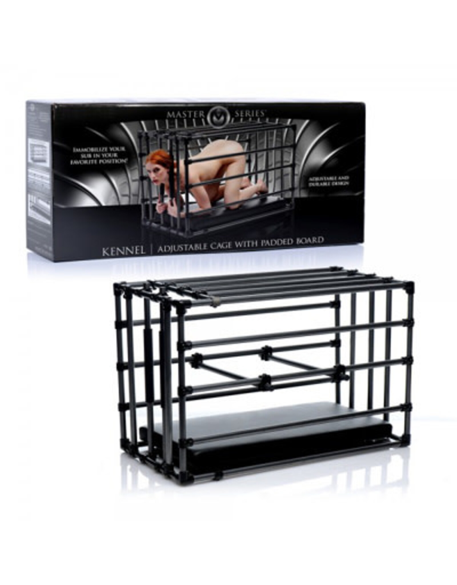 Master Series - Kennel Adjustable Cage with Padded Board