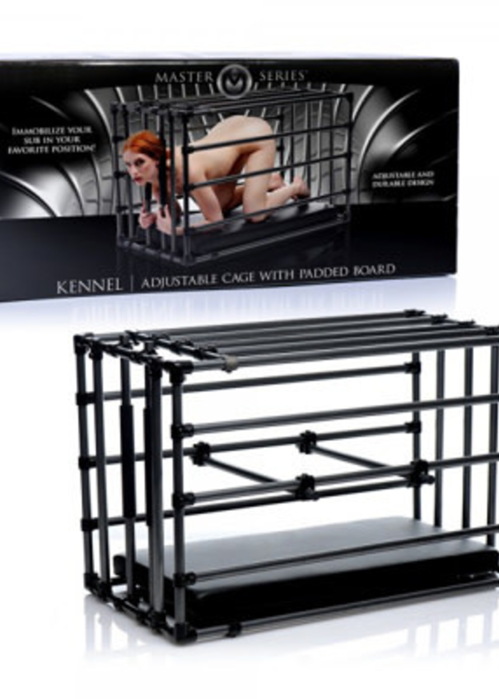 Master Series - Kennel Adjustable Cage with Padded Board