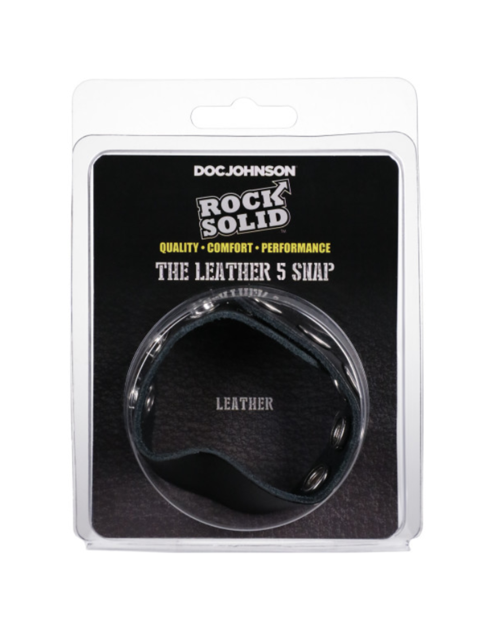 Doc Johnson Rock Solid - The Leather 5 Snap