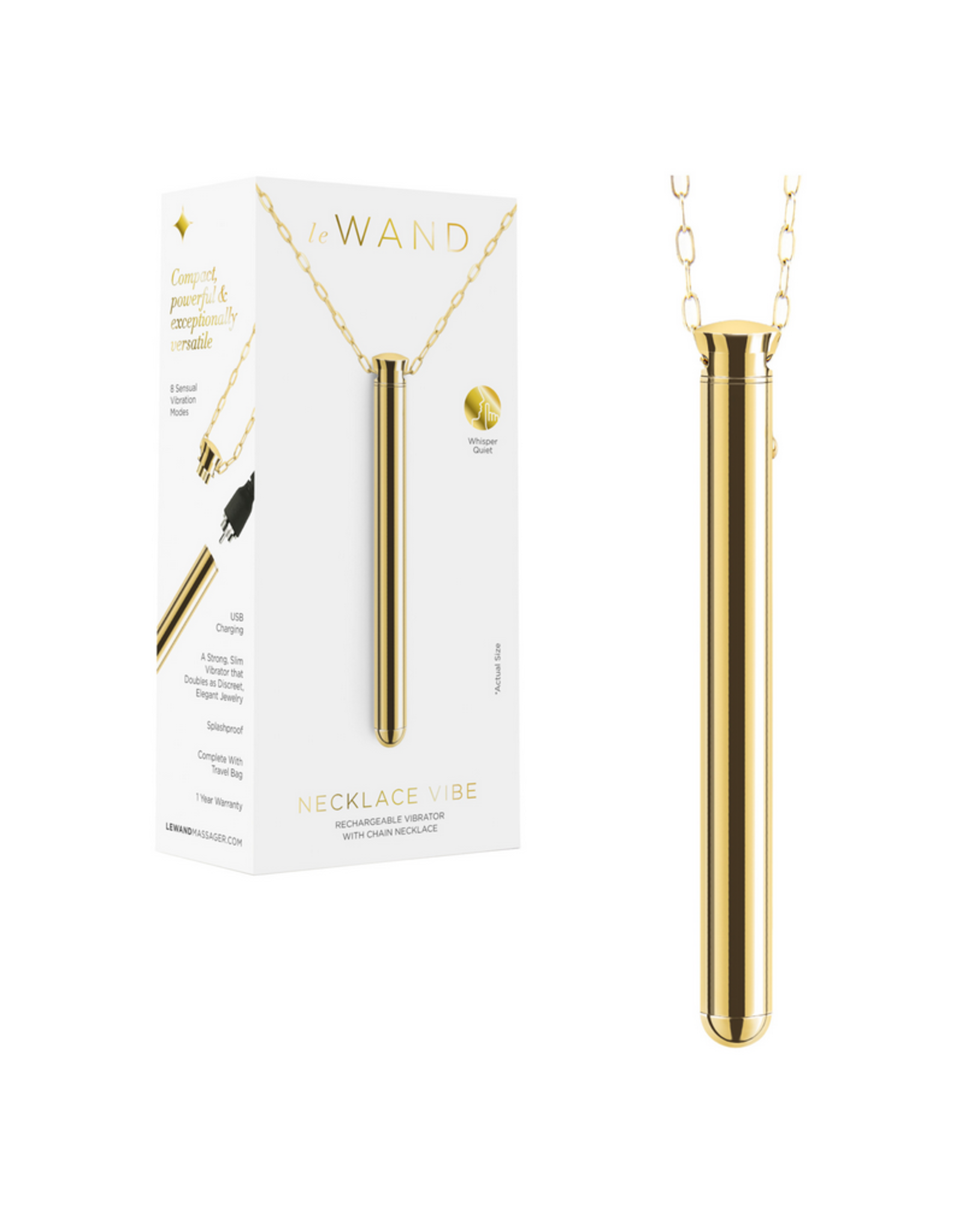 Le Wand - Vibrating Necklace - Gold