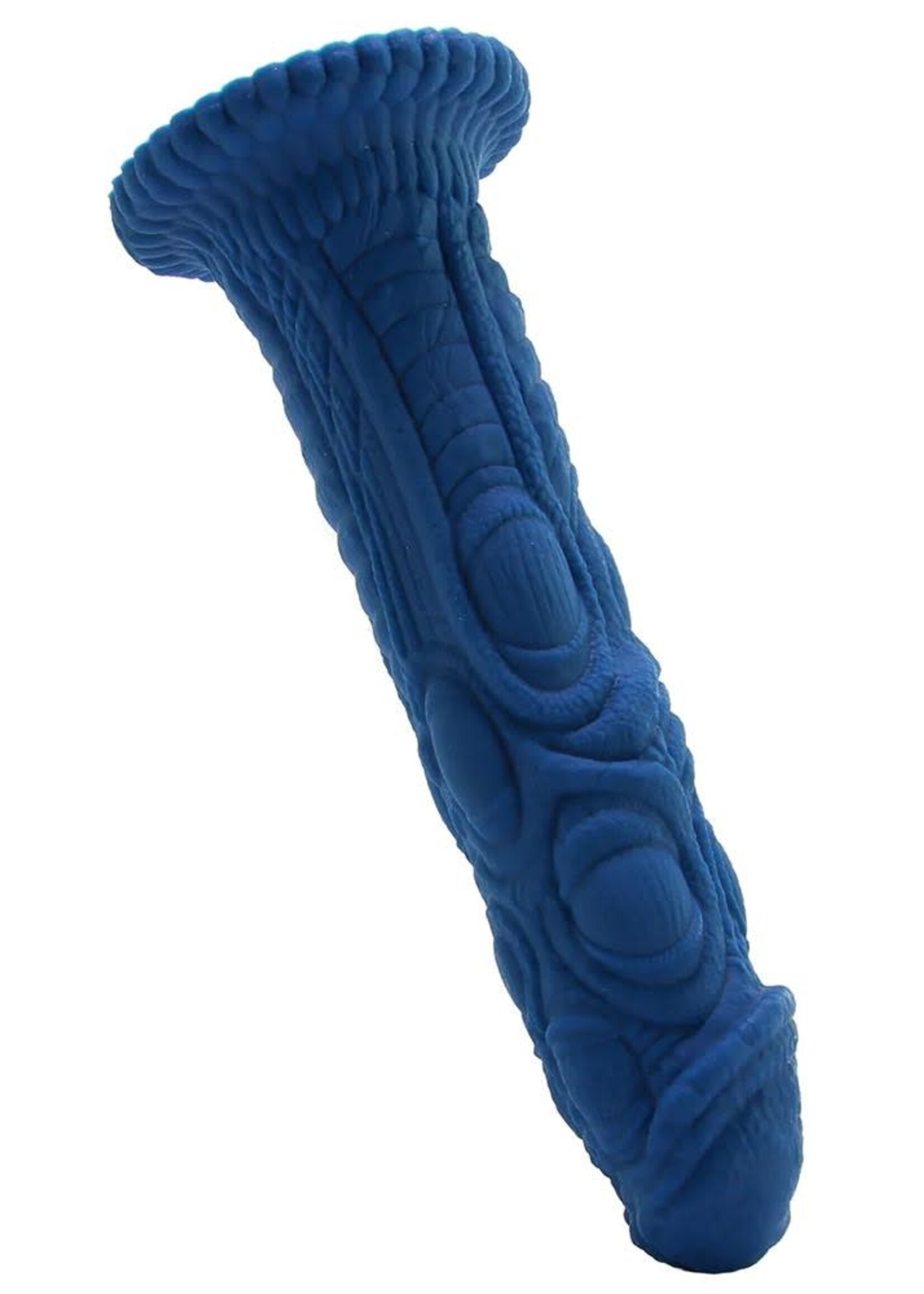 Blush Novelties The Realm Draken Lock On Dildo in Blue