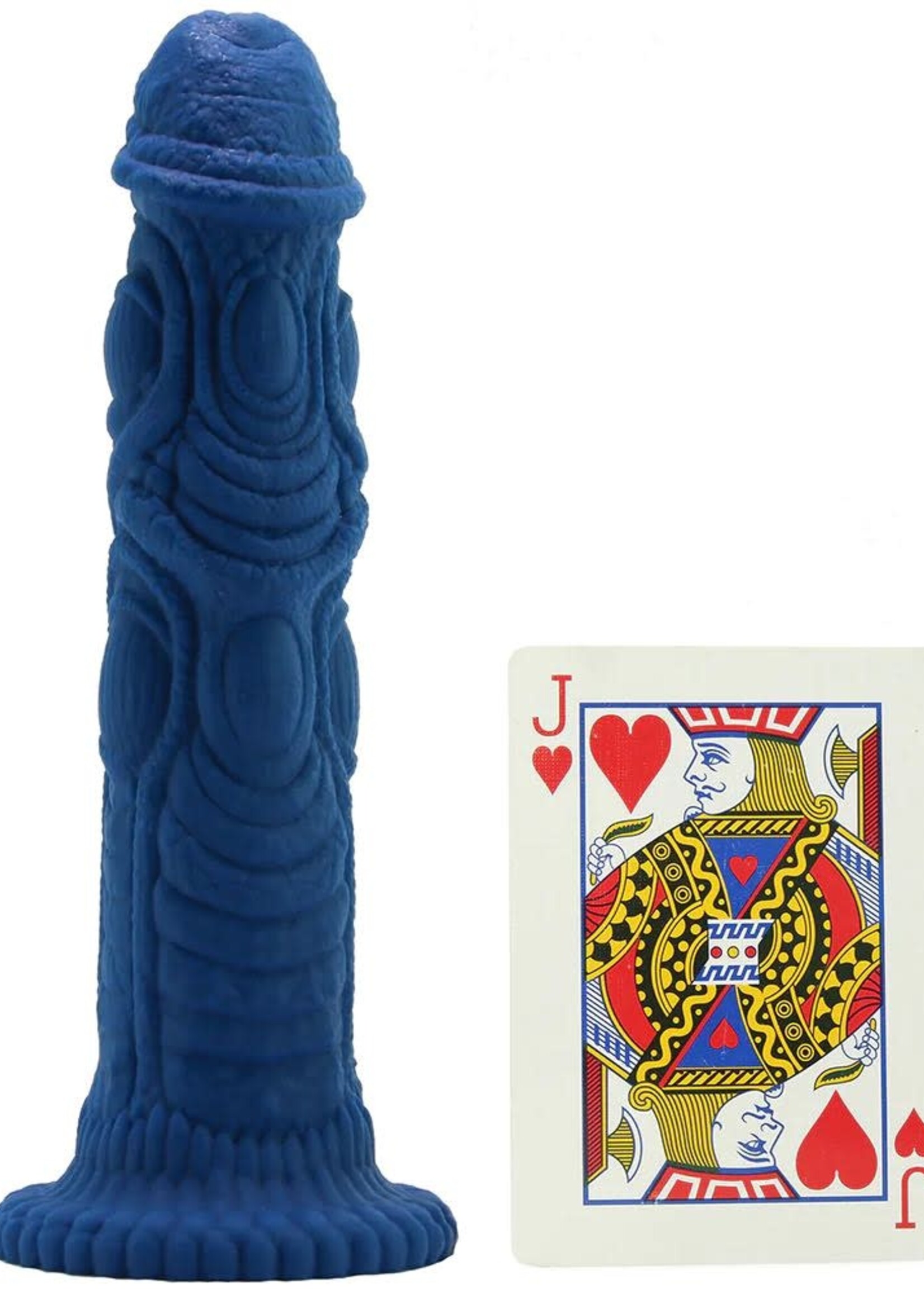 Blush Novelties The Realm Draken Lock On Dildo in Blue