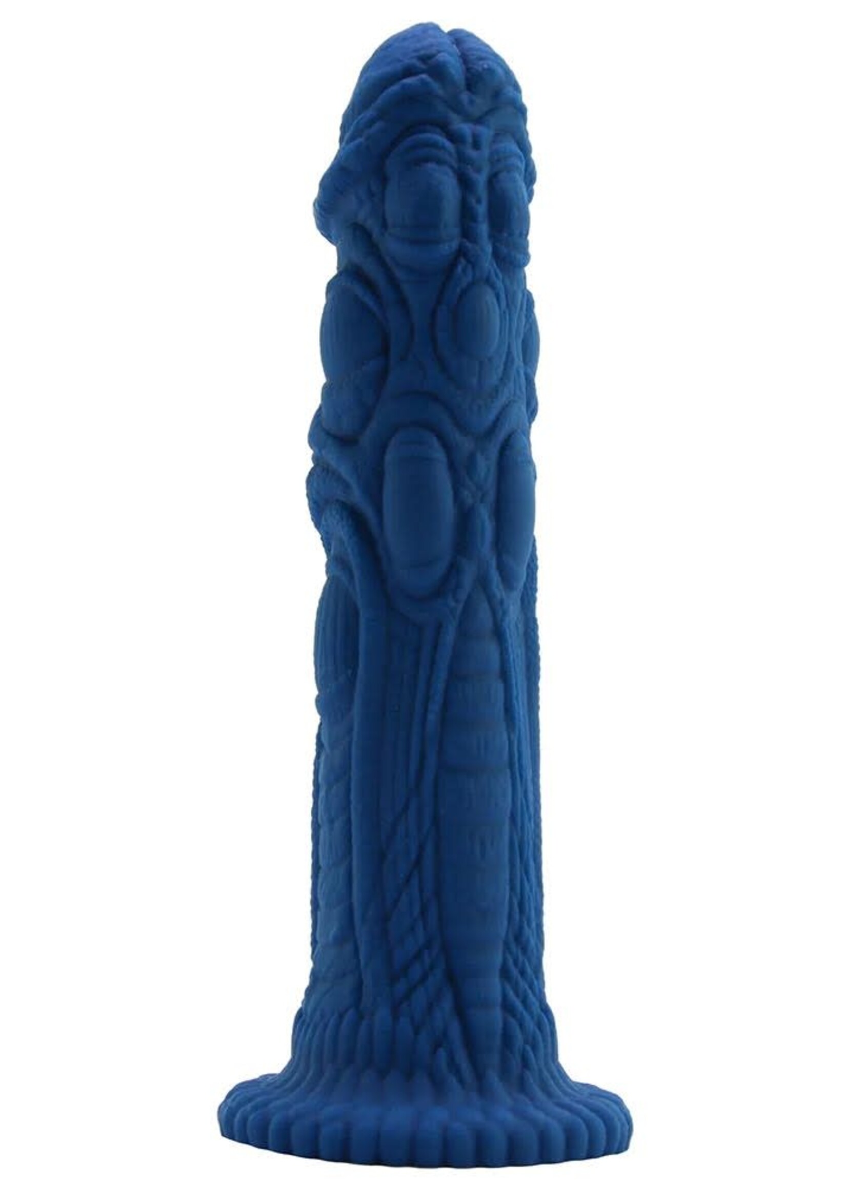 Blush Novelties The Realm Draken Lock On Dildo in Blue