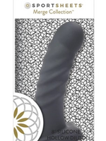 Sportsheets Sportsheets - Banx Ribbed Hollow Dildo 8" Black