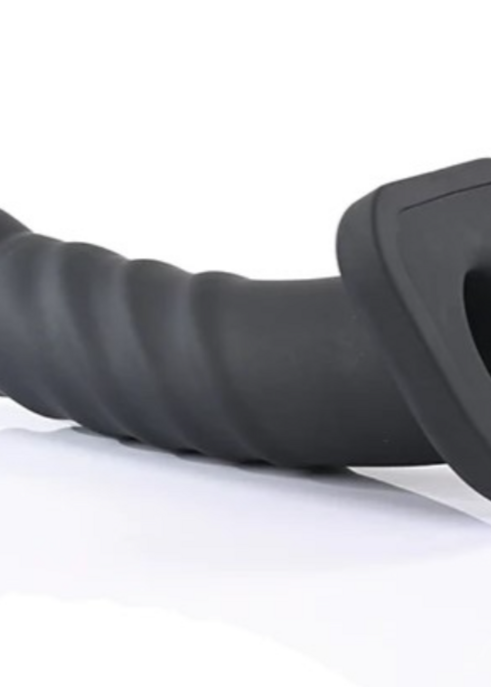 Sportsheets Sportsheets - Banx Ribbed Hollow Dildo 8" Black