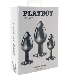 Playboy Playboy - Pleasure 3 Ways Butt Plug Set