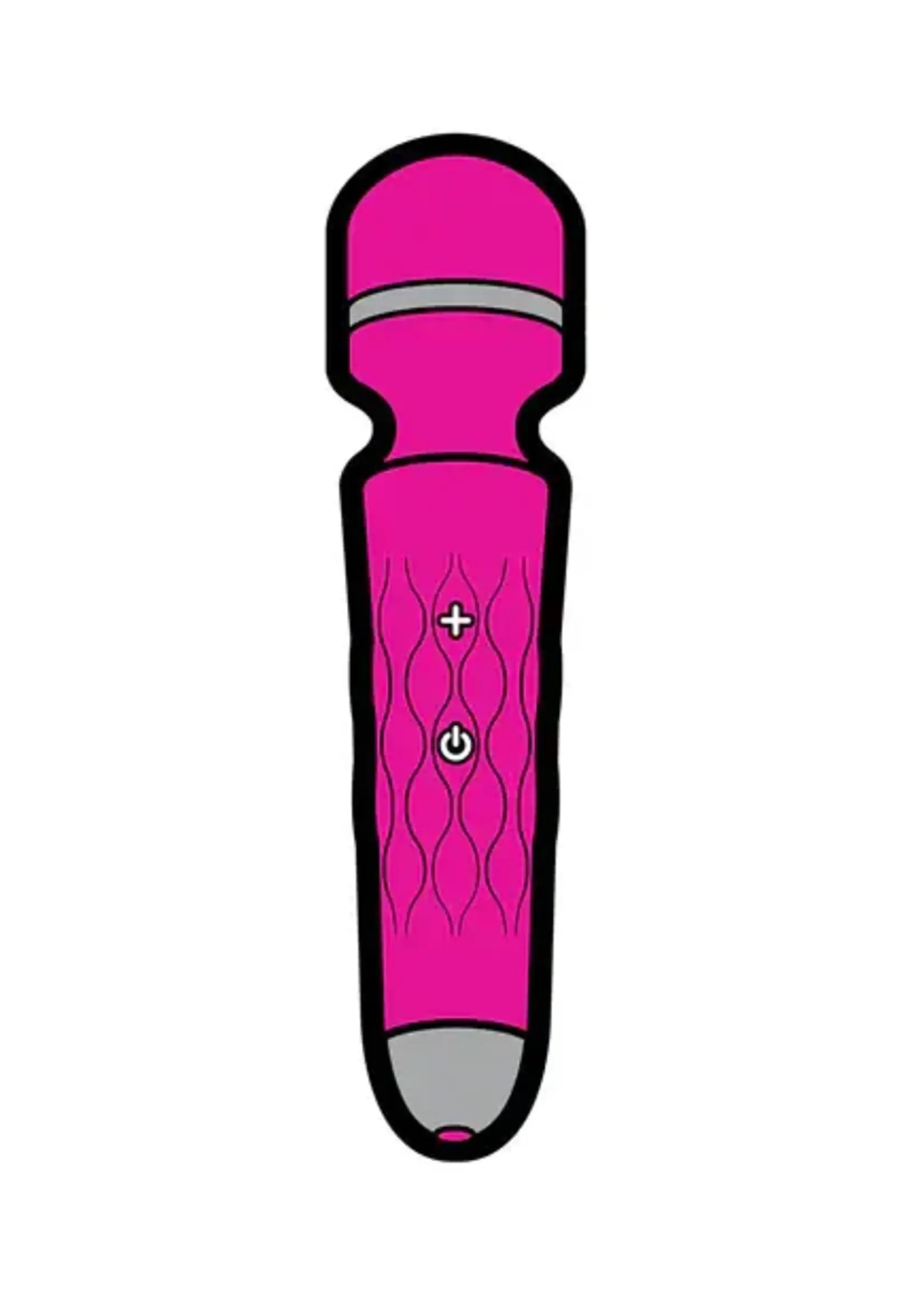 wood rocket Enamel Pin: Pink Wand