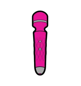 wood rocket Enamel Pin: Pink Wand