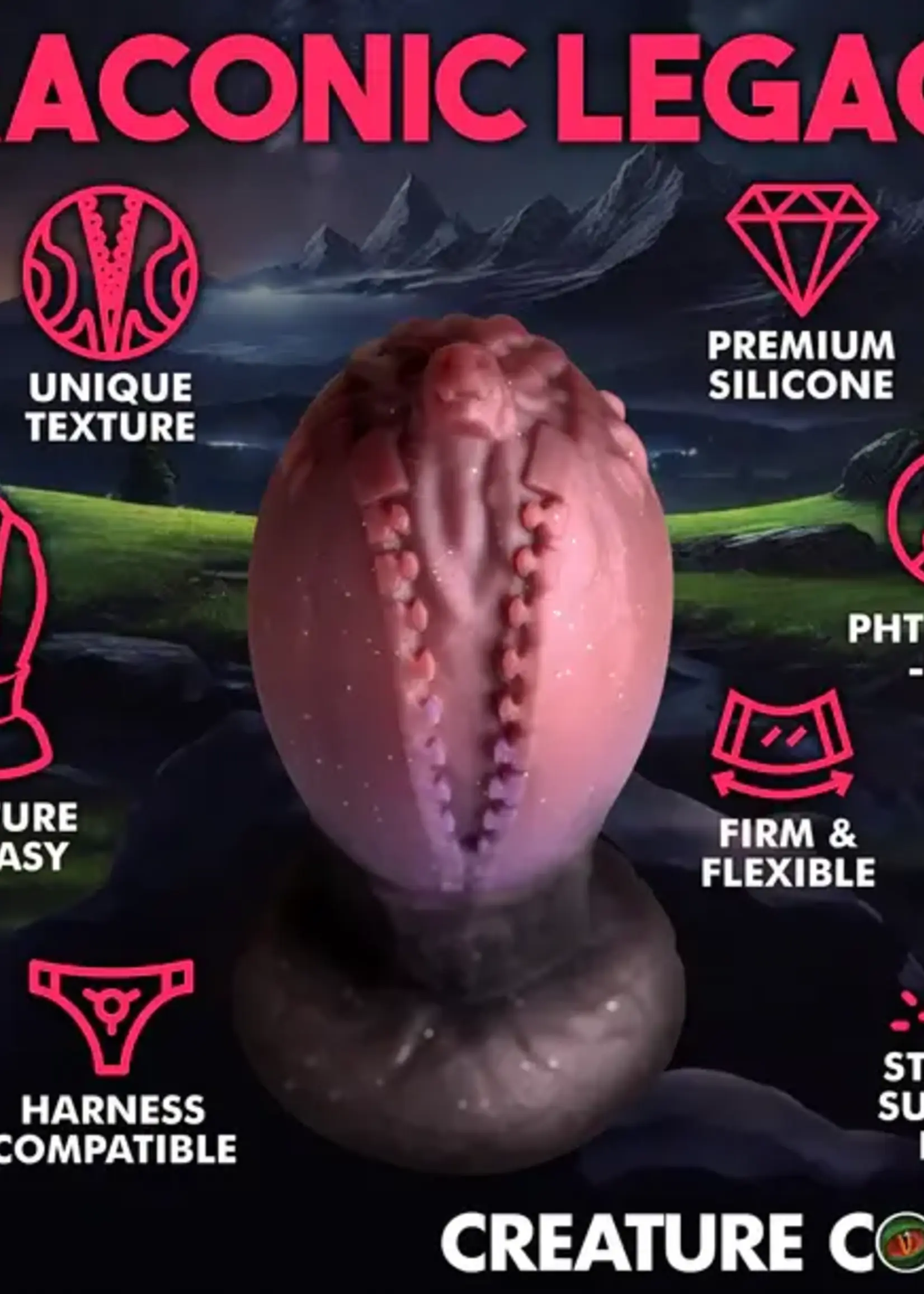 XR Brands Creature Cocks - Dragon Hatch