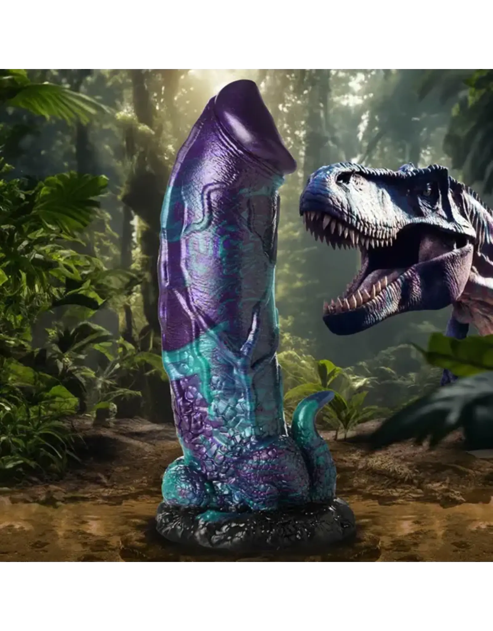 XR Brands Creature Cocks - XL Dino-Dick