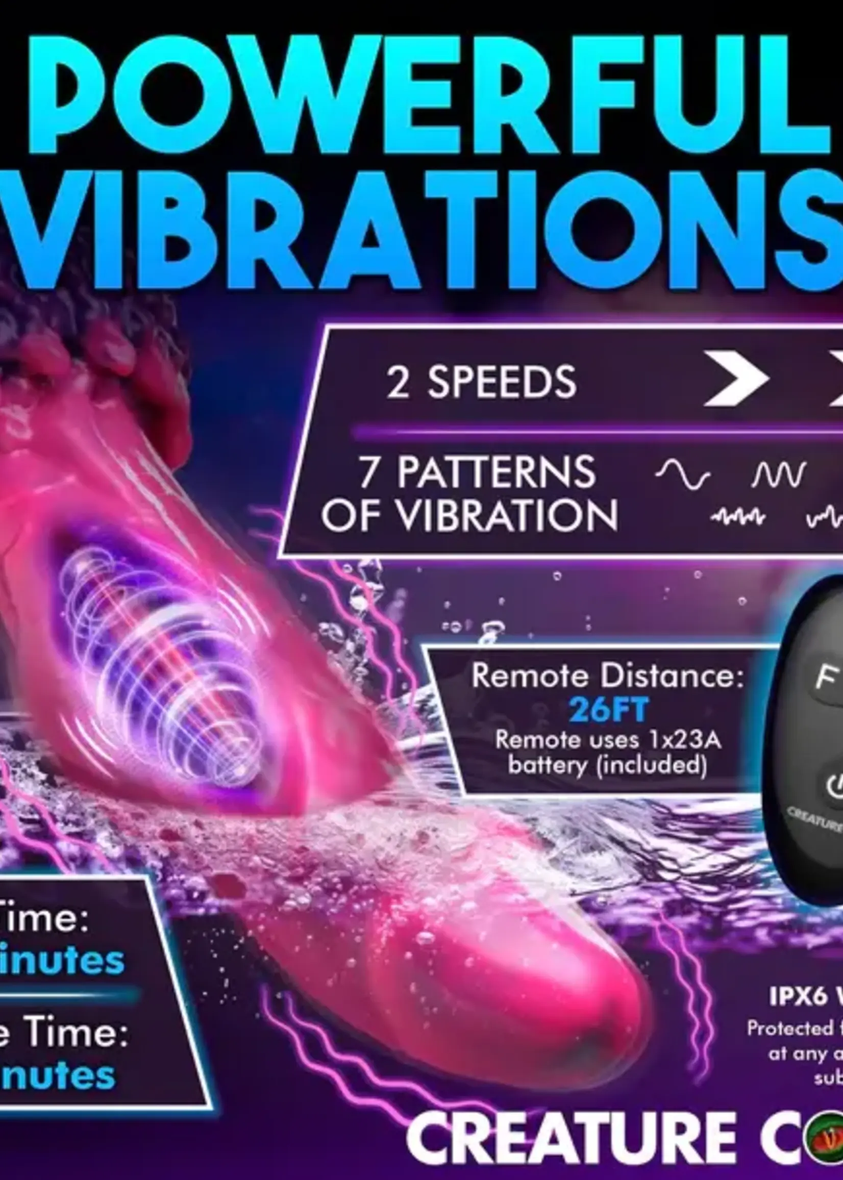 XR Brands Creature Cocks Vibrating - Xenox