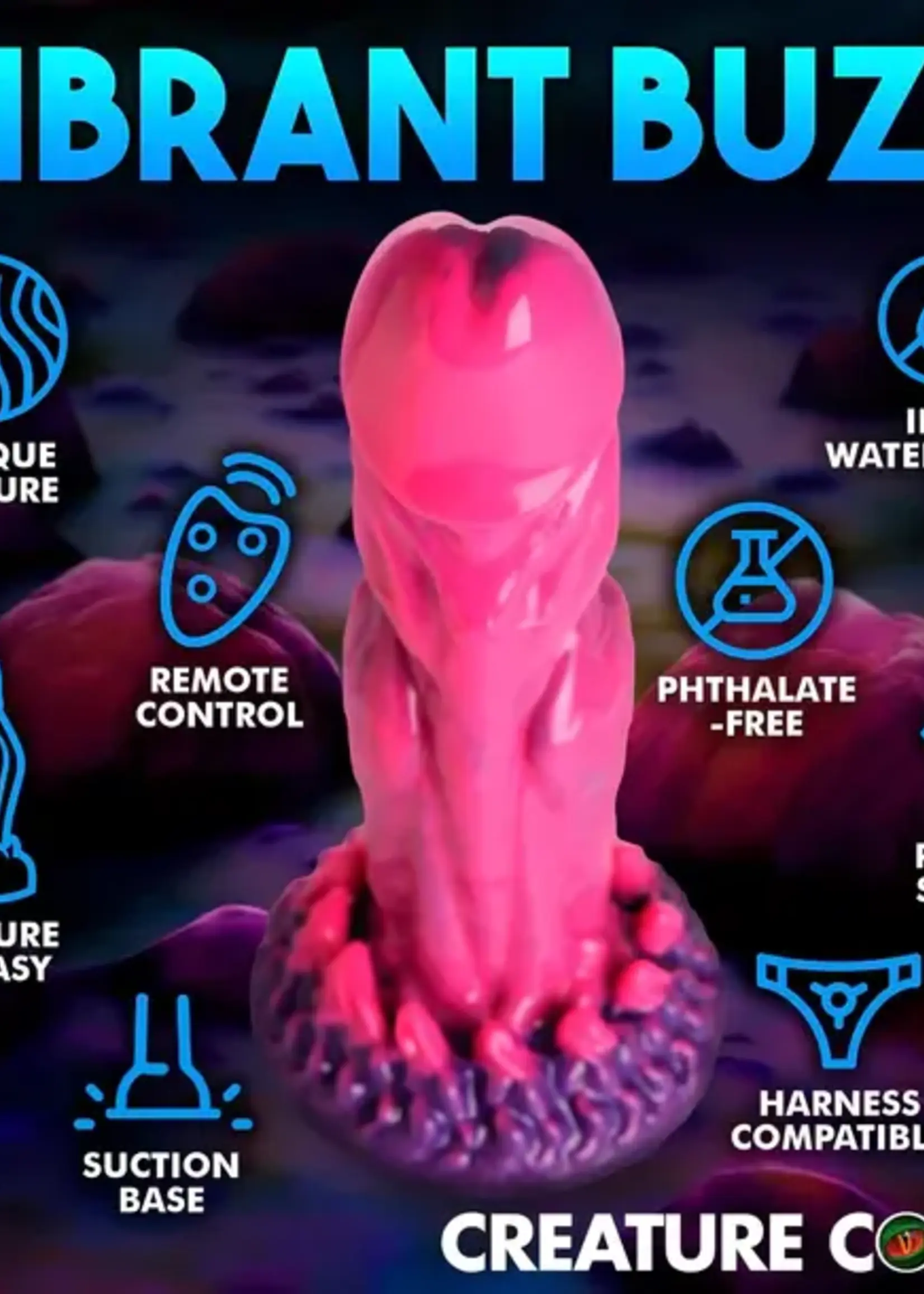 XR Brands Creature Cocks Vibrating - Xenox