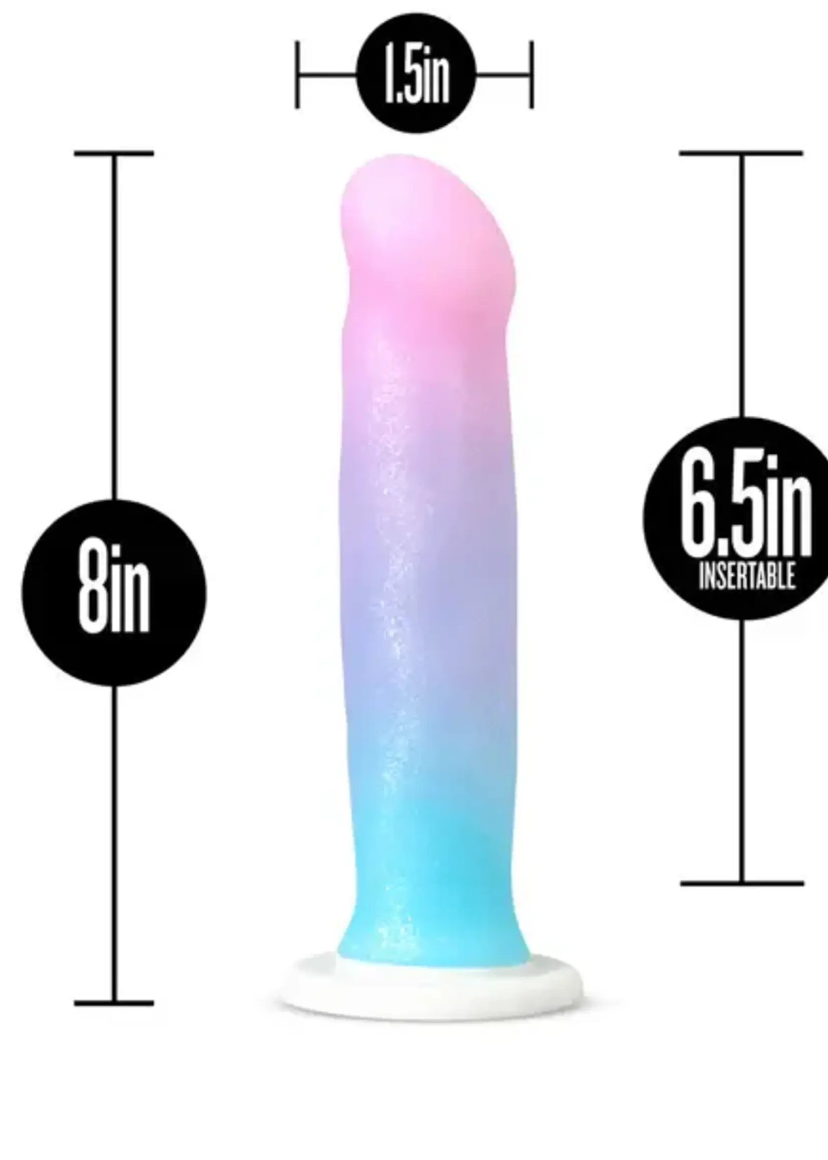 Blush Novelties Blush Avant D17 Platinum Cured Silicone Dildo