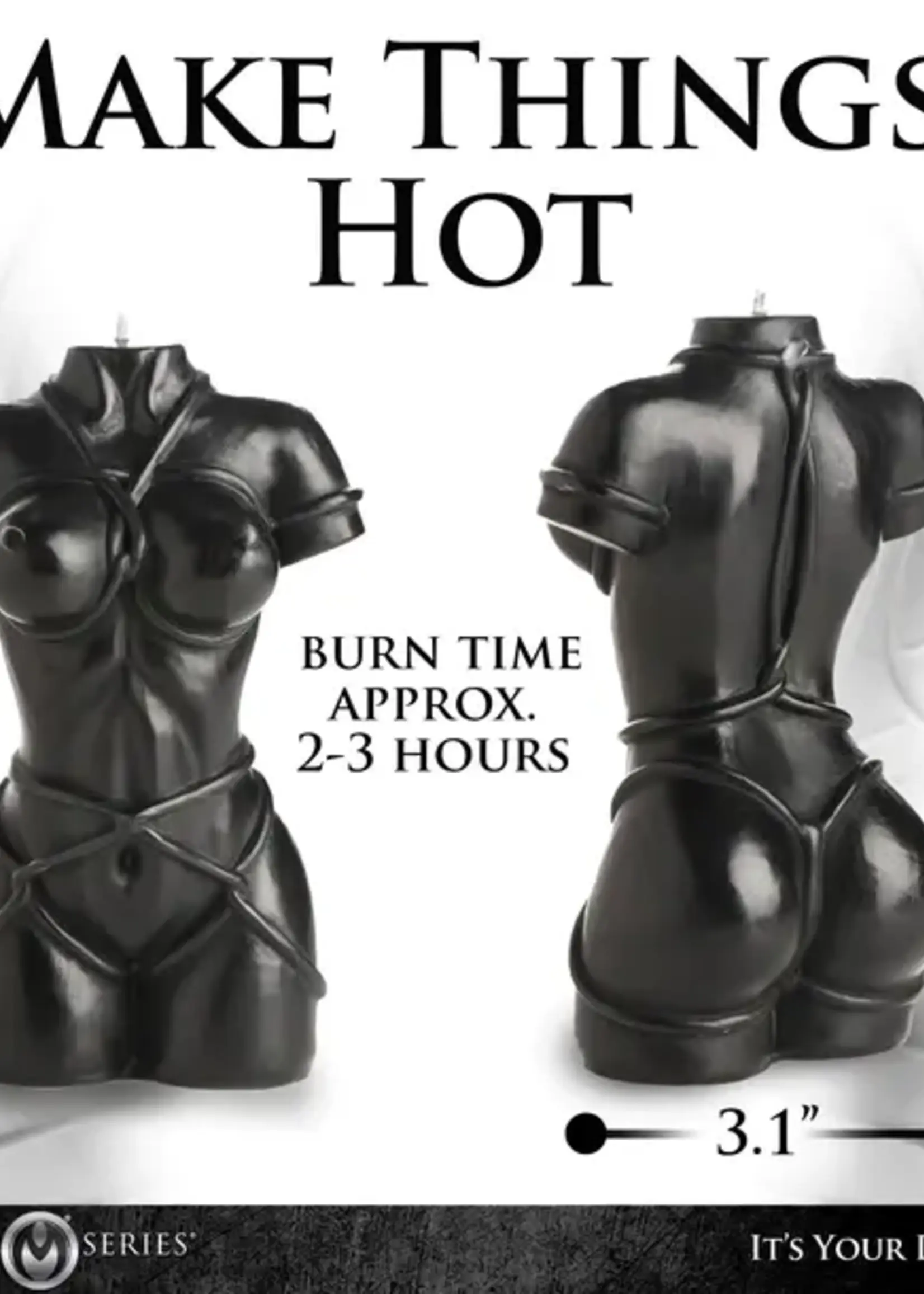Master Series - Bound Goddess Drip Candle - Black