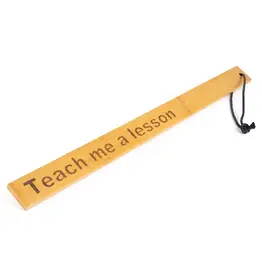 Spartacus Bamboo Paddle Ruler - Teach Me A Lesson