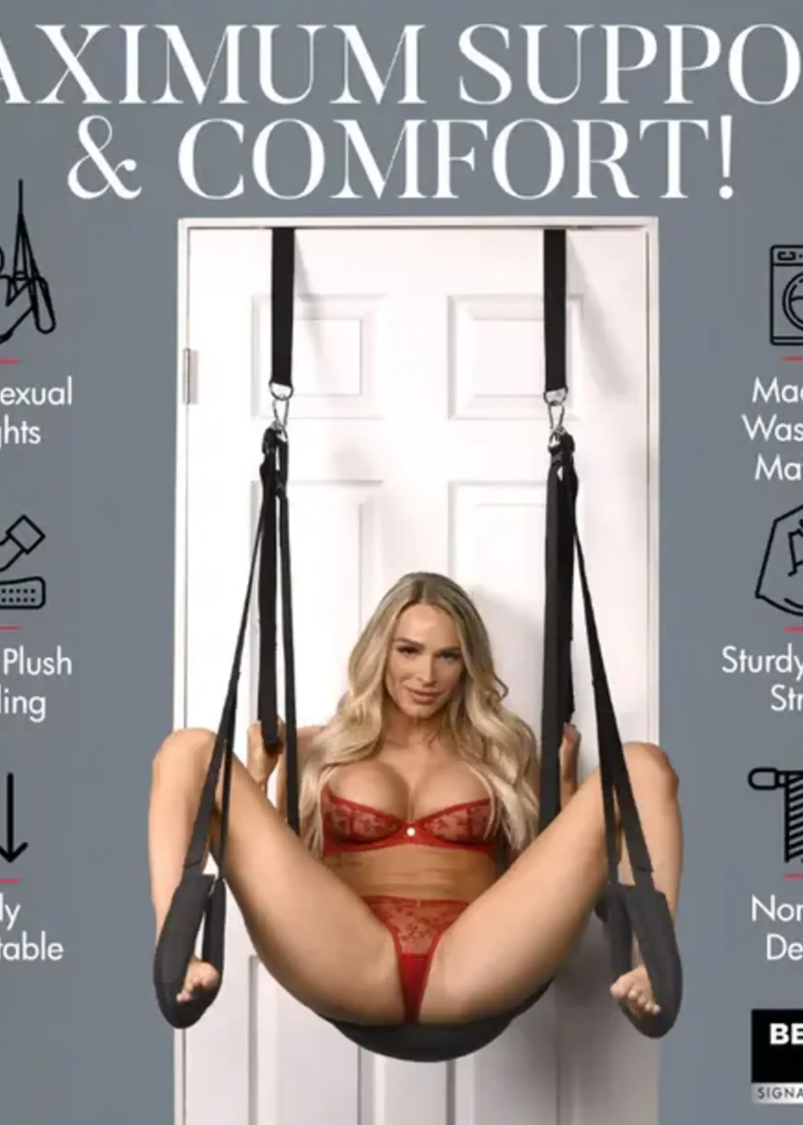 XR Brands Bedroom Bliss - Lover's Door Swing
