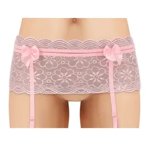 Cherry Wear - Lace Garter Belt - Pink