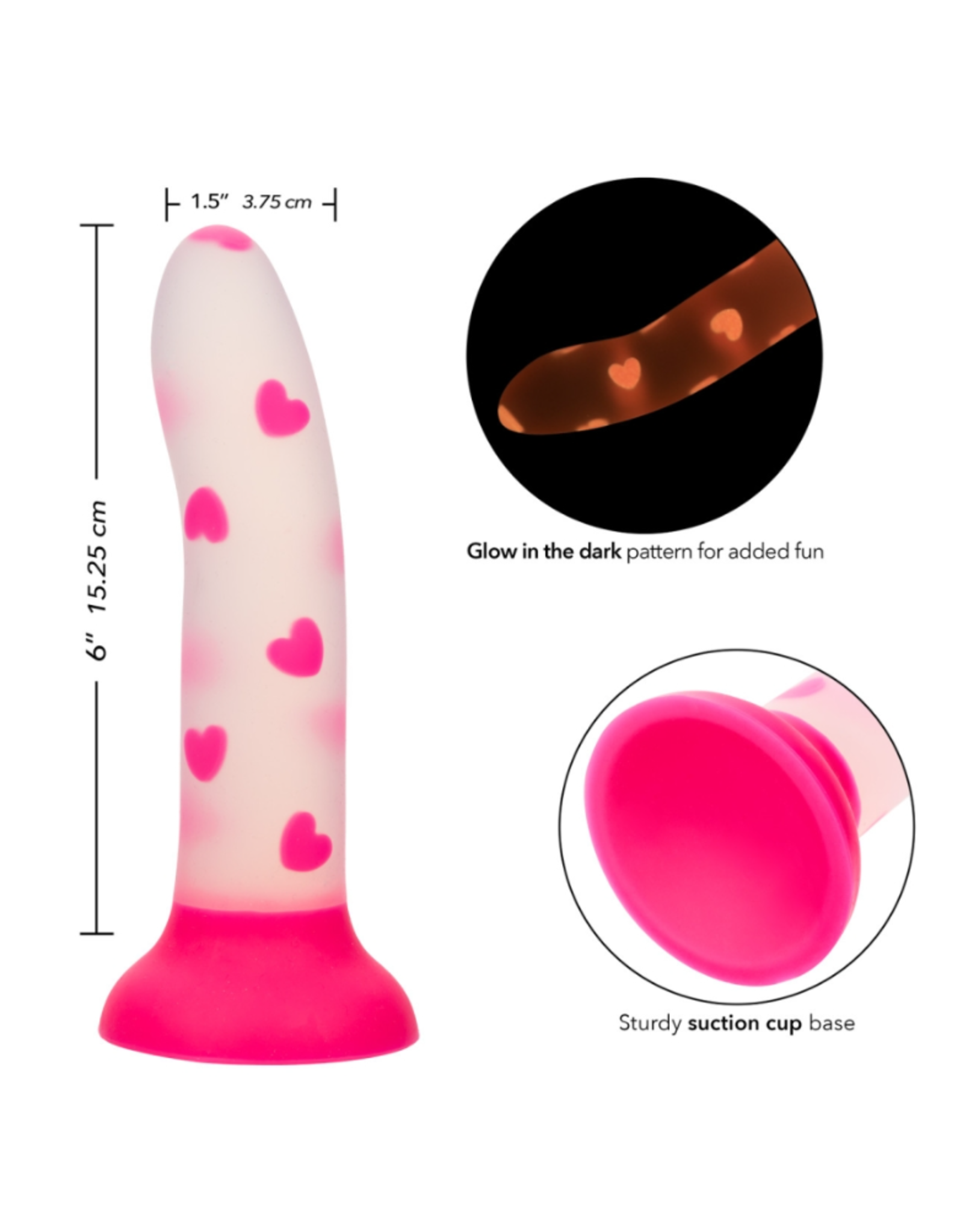 Calexotics Calexotics - Glow Stick Heart Dildo