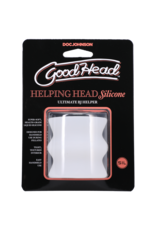 Doc Johnson GoodHead - Glowing Silicone Helping Head - Frost